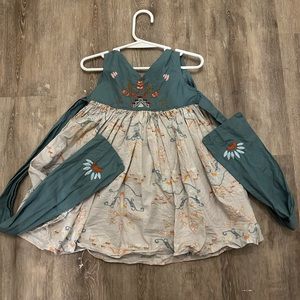 2t fancy feather thanksgiving dress